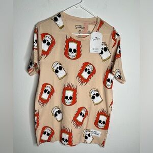 The Simpsons Mens T Shirt Universal Studios) Stylized Skulls Size Médium